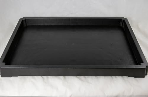 Yubonzai Rectangular Heavy Duty Plastic Humidity/Drip Tray for Bonsai Tree & House Indoor Plants - Dark Brown from 6" to 26.5" (26.5"x 18.25"x 1.75" / 24.75"x 16.75"x 1.25") - size: Out 26.5"x 18.25"x 1.75" /In 24.75"x 16.75"x 1.25"