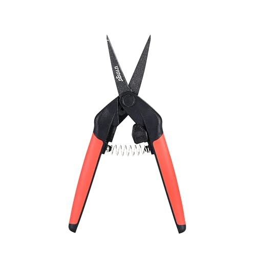 LIVINGO Garden Pruning Shears 2 Pack with Sharp Stainless Steel Blades | Spring Loaded Handles, 6.5" Non-Stick Teflon Coated Scissors for Trimming Flowers, Plants & Garden Branches