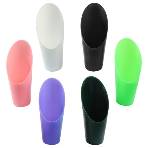 6 Pcs Bonsai Soil Scoops Plastic Garden Shovels, Colorful | Mini Potting Scoops, For Plant Succulent, Lightweight and Durable Design, For Easy Gardening and Transplanting Tasks