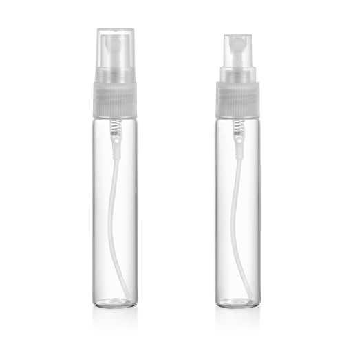 20 Pack Set 10ML Protable Refill Bulk Atomizer Spray Travel Perfume Bottle Hydrating Empty Bottle (Clear) - color: Clear