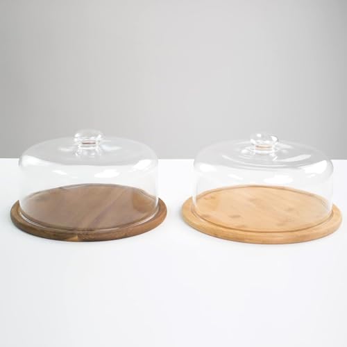 10 Inch Glass Cake Dome Cover, Round Clear Cake Stand Top Cover - size: 10 Inch - Glass