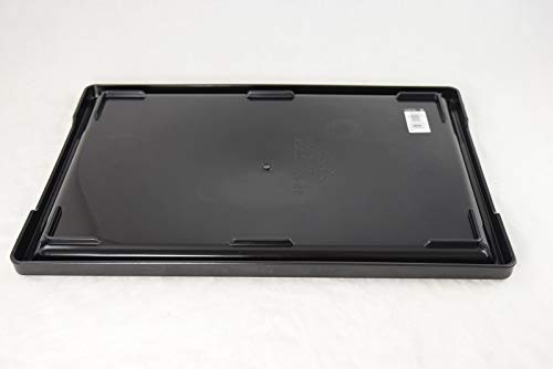 Yubonzai Japanese Rectangular Black Plastic Humidity/Drip Tray for Bonsai Tree & House Indoor Plant - 8.5" to 18" (16"x 11.75"x 0.75") - size: Out 16"x 11.75"x 0.75" / In 14.5"x 10.25"x 0.5"