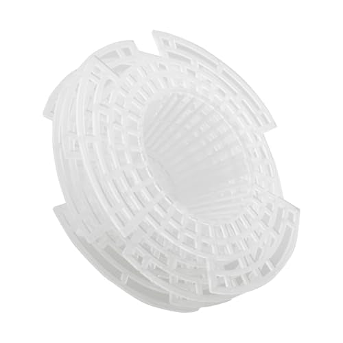 12PCS Flower Pot Hole Mesh Pad Cone Bottom Grid Drainage Pad Cover Plant Bonsai Gardening Breathable Hydrophobic Anti Rot Root Anti Soil Leakage Gasket Plastic Transparent Three Sizes