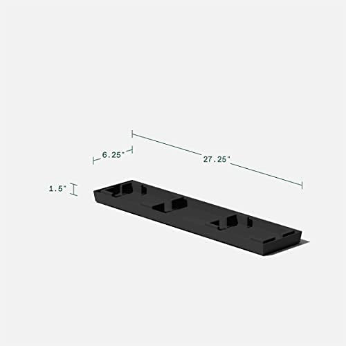 Veradek Pure Series Midori Planter Tray - color: Black, size: Fits 31 in.L Planter - 2 Pack