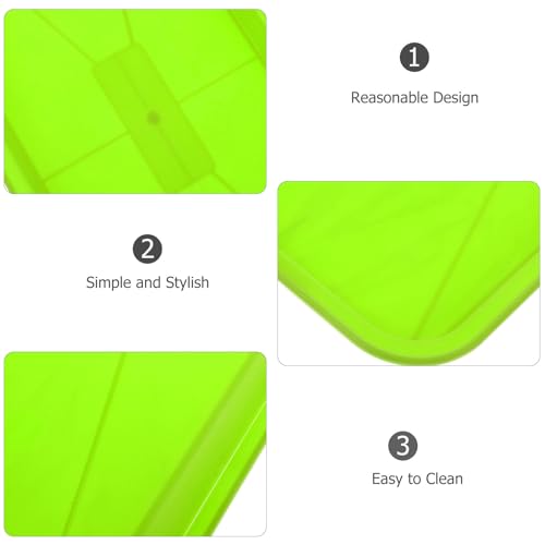 FAVOMOTO 10pcs Rectangular Plastic Plant Saucers, Drip Trays for Indoor Plants, Green Window Sill Trays 15. 7x5. 9x0. 8 Inch - color: Green