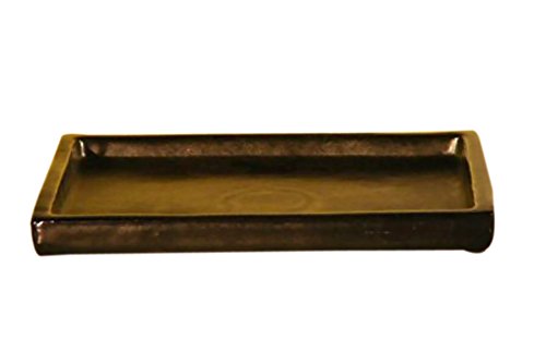 Bonsaiboy Black Ceramic Humidity / Drip Bonsai Tray - Rectangle