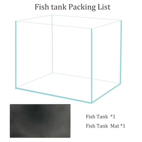 Vimvins 10 Gallon Glass Fish Tank, Easy to Maintain Small Aquarium for Betta/Goldfish/Snails/Shrimp and Aquatic Planting. - size: 10 Gallon