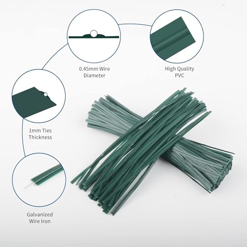 5 Ft Bamboo Stakes (58 Inch) with 100 Twist Ties Natural Bamboo Garden Stakes for Dahlias Cucumber Grapes Pole Beans Trees Potted Dahlia Flowers and Climbing Plants - Pack of 25 - size: 58 INCH-60 PACK & Ties