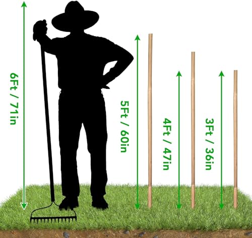 SWANGSA 40 Pack Bamboo Stakes for Plant 5 Feet(57.5inch), Bamboo Sticks Plant Support Garden Stakes Poles with 200pcs Twist Ties for Tomatoes, Beans, Potted Plants, Indoor and Outdoor Climbing Plants - size: 5 Feet