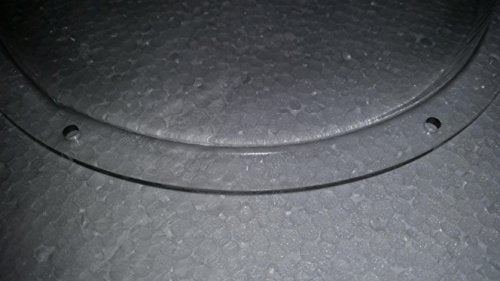 Acrylic Dome/Plastic Hemisphere - Clear - 7" Diameter, 1/2" Flange with Pre-Drilled Holes - size: 7" with Holes