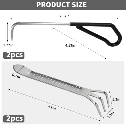 Bonsai Tools Kit, Bonsai Root Rake, Succulent Root Hook Claw, Rake Pic Set - size: 4 Pack