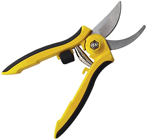 Dramm 18043 ColorPoint Bypass Pruner with Stainless Steel Blade, Yellow - color: Yellow, style: Bypass Pruner