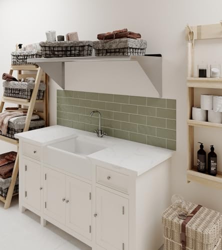 AmGood 18 in. x 48 in. Stainless Steel Wall Mount Shelf - NSF Certified, Commercial Grade, 18-Gauge - Holds up to 385 lbs - with Backsplash & Bullnose Edge for Kitchen, Restaurant, Garage - size: 18 in. x 48 in.