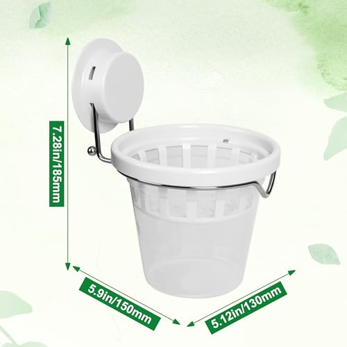 3-Pack Window Propagation Stations Hanging Clear Planter with Suction Cup - color: 3pcs
