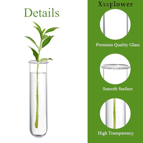 XXXFLOWER 9 Tube Vases Wall Hanging Propagation Station+ 4 Tube Vase Accessories