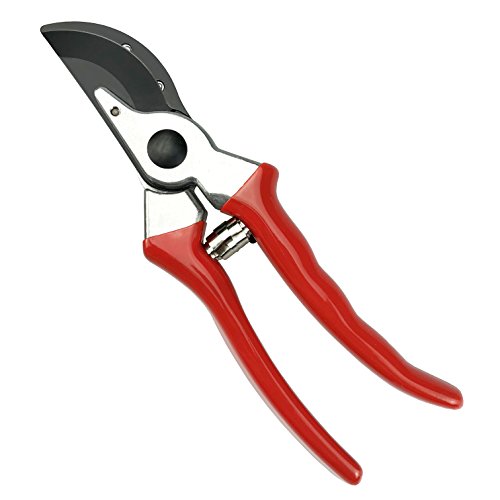 gonicc 8" Professional Sharp Bypass Pruning Shears (GPPS-1002) | Arthritis Friendly Garden Scissors & Plant Clippers, Sap Groove Design, Effortlessly Prunes 3/4" Branches. - color: Red Bypass Pruning Shears