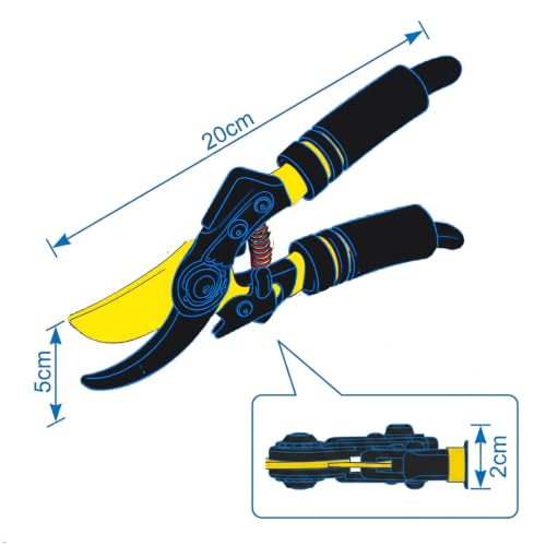 Ultra Sharp Germany Titanium Steel Pruning Shears - Cuts 3X Easier - style: Bypass