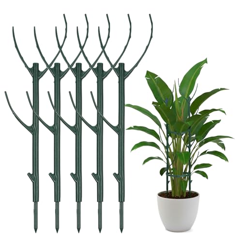 5 Pack Monstera Plants Support Stackable Plant Support Stakes