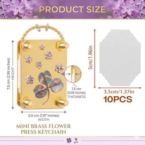 SMORBRID Micro Flower Press Plants Art & Crafts Metal Flowers Pressing, Microwave Flower Press, DIY Pressed Plant Preservation Kit Art for Arts and Crafts Lovers Gifts (Leaf) - color: Leaf