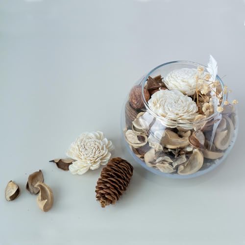 White Potpourri, Magnolia Scented Decorative Bowl Filler,10 oz - color: White