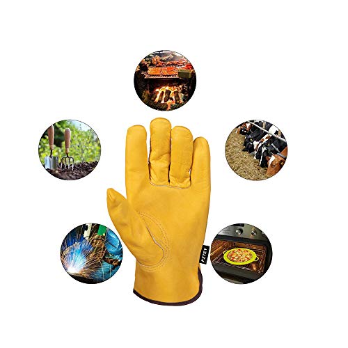 2 Pairs Heavy Duty Thorn Proof Gardening Gloves For Men & Women - size: Small (Pack of 2)