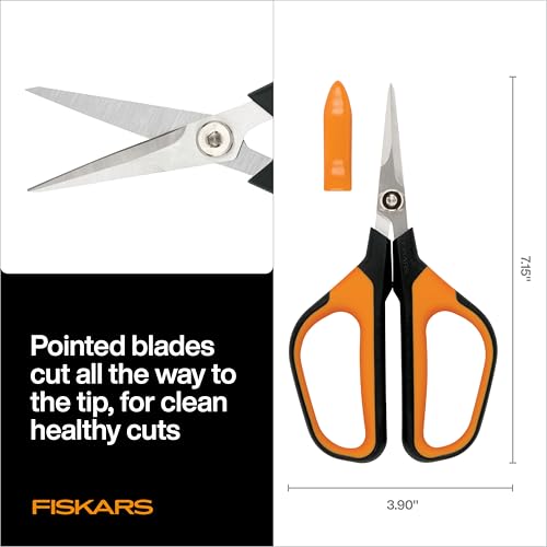 Fiskars 7" Loop Micro-Tip Pruning Shears, Garden Snips for Intricate Cuts - style: Micro-Tip Shears
