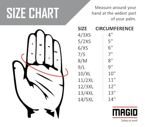 Magid T-REX TRX400 Impact Gloves, Sandy Nitrile, 2 Pairs, Size 10/XL - size: 10/XL, style: 2 Pairs