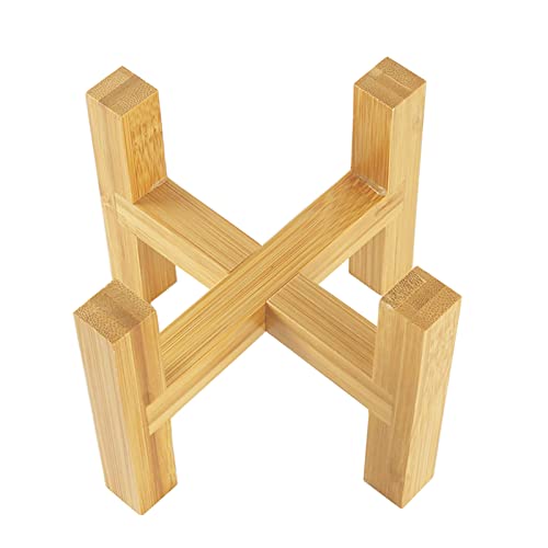 Modern Mini Plant Stand, Wood Flower Pot Holder, Up to 3.5" Diameter Planter, Display Potted Rack, Prevent The Floor Wet, Not Include Planter Pot - size: 3.5 Inch