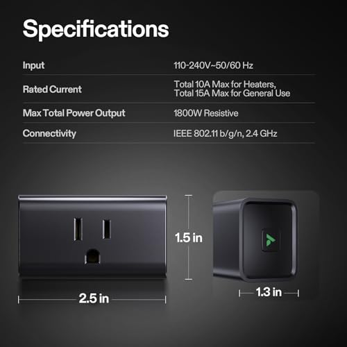 VIVOSUN GrowHub Outlet Controller A10, Smart Plug for Grow Tent, Greenhouse | Smart WiFi Outlet, 15A 1800W, Remote Control, Compatible with Vivosun App for Grow Tent, Greenhouse & Home Electrical Devices - style: GrowHub A10 1-Plug