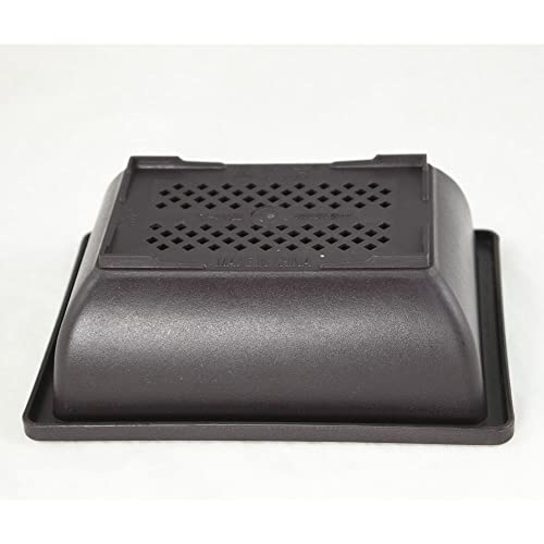 4 Pcs Rectangular Plastic Bonsai Training Pot, Succulent Planter - 6.25"x 4.75"x 2"