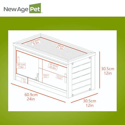 New Age Pet ECOFLEX Furniture Style Reptile Enclosure - color: Tan, size: Small