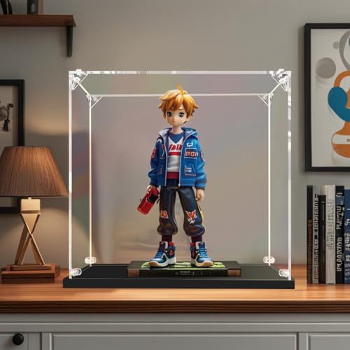 Clear Acrylic Display Case, Easy Assembly Showcase Boxes(16x13x14inch) | dofopo Dust Protection Case for Action Figures and Dolls, Alternative Glass Box for Collectibles Commemorative Gifts - size: 16x13x14inch,40x33x35cm