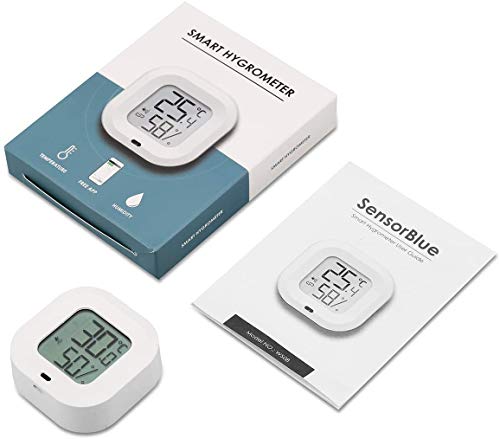 Bluetooth Thermometer Hygrometer, Smart Humidity Temperature Sensor - color: White