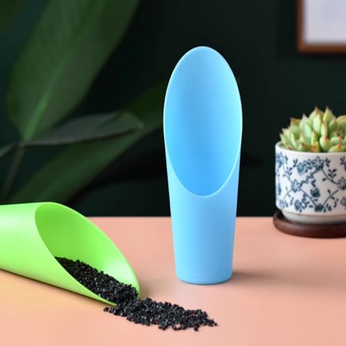 Soil Scoop for Indoor Plants - Plastic Mini Garden Plant Care Shovel Hand Tools Transplanting Succulent Cultivation Digging Scoops Kits, Green - color: Green