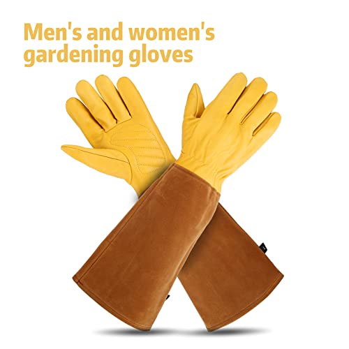 Rose Pruning Gloves for Women/Men,Long gardening Gloves Roses/Gardening/Logging/Farm/Cactus - size: Large