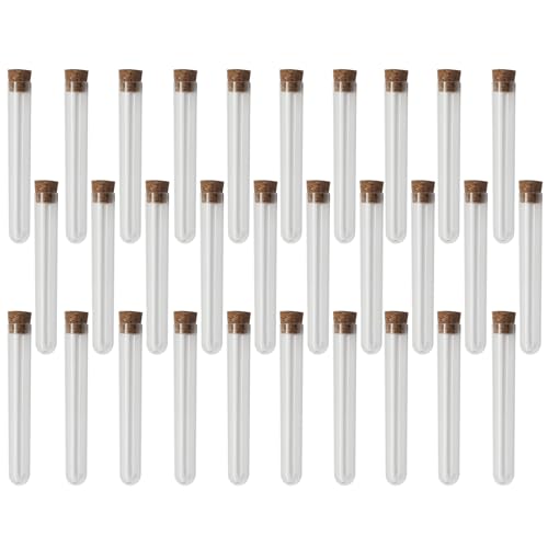 30 Pack Clear Test Tubes - size: 30pcs