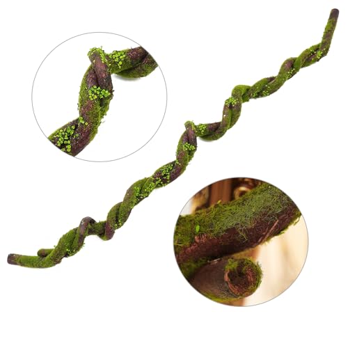 75" Fake Posable Thick Tree Trunk Wall Hanging Vine Moss Garland - size: Big