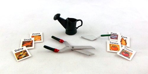 Classics Dollhouse Miniature Garden Set with Seed Packets #IM69020