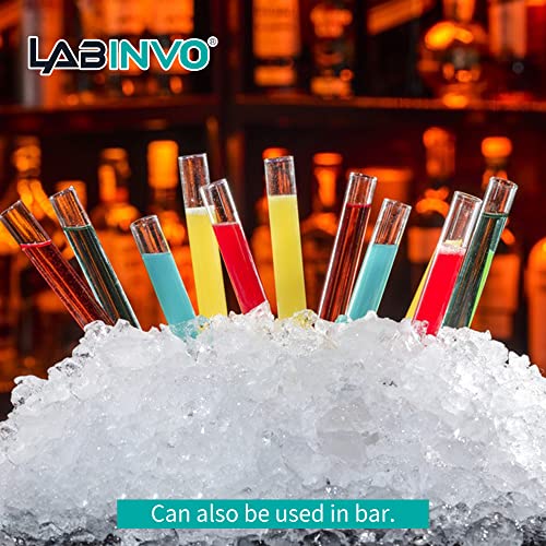 20ml Glass Test Tubes, Thickness 1.0-1.2,20x150mm, Round Bottom Pack of 20,IN-TTG20 - style: 20ml, pack of 20
