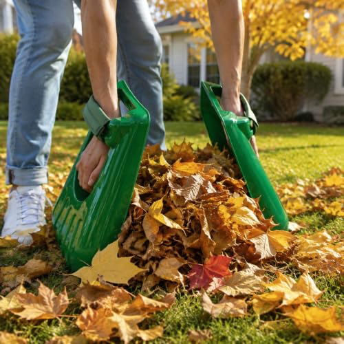 Gardzen Plastic Large Leaf Scoop Hand Rakes - style: Scoops