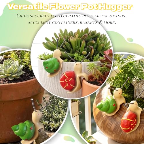 Climbing Snail Planter Decor, 2PCS