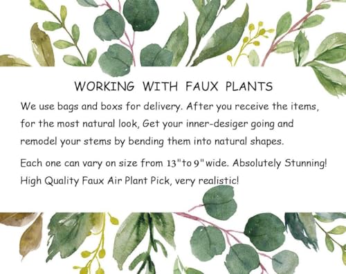 Casktcom® Extra Large Artificial Air Plants – Set of 3 Faux Tillandsia Bromeliads,Fake Succulent Plants – No Care Needed - size: Large
