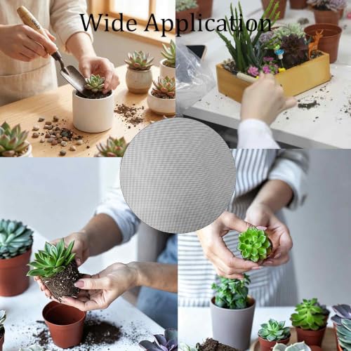20PCS 11.8x7.8 Inch Flower Pot Hole Mesh Pad, Plant Drainage Screen Bottom Grid Mat for Bonsai Succulent Planter Soil Leakage Prevention(White) - color: White