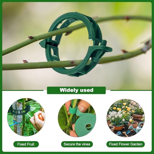 10 Pack Stackable Plant Support Stakes Indoor/Outdoor Support Pole - size: 10 pack