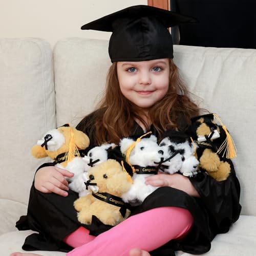 Tezituor 6 Pcs Graduation Plush Dog Bulk Toy 6", 2026 Cute Puppy Graduation Stuffed Animal Gift for Boys and Girls Graduates, Congrats Grad Keepsake - color: 6 Dogs Grad