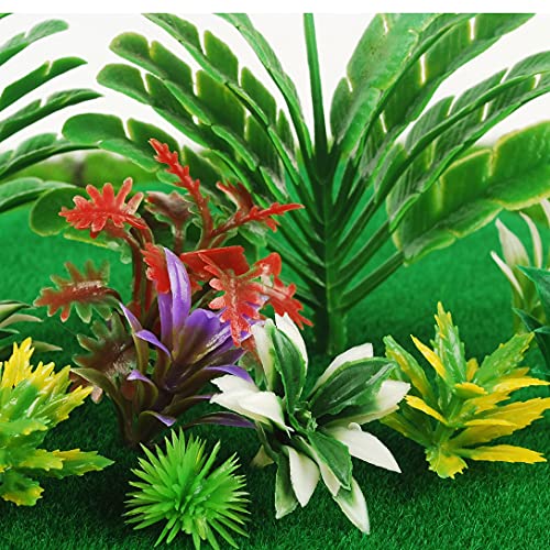 NWFashion 130PCS Model Trees Miniature Plants Fairy Garden Artificial Trees Railroad Scenery(Tree) - style: Tree