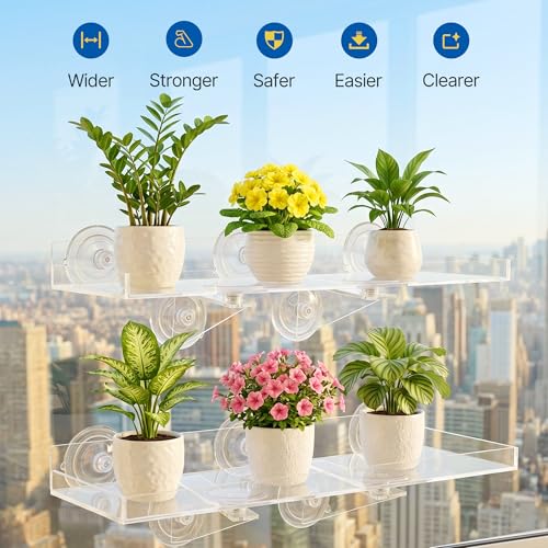 2 Pack Window Plant Shelves