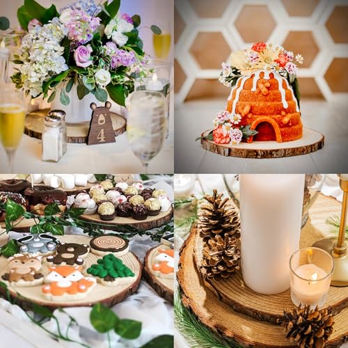 Set of (10) Medium 9-11" Wood Slices for Centerpieces! Wedding and Baby Shower centerpieces (Set of 10 Medium (9-11")) - size: Set of 10 Medium (9-11")