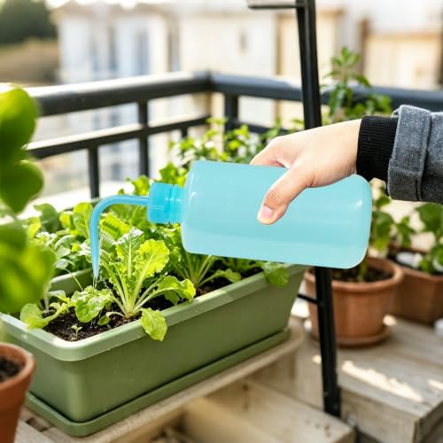 pson 2Pcs Squeeze Wash Bottle Watering Can, 250ML and 500ML Plastic Irrigation Bottle for Succulents, Indoor Plants, Cleaning(Blue) - color: Blue