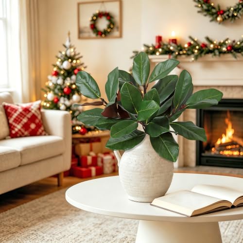 4 Packs 22Inch Magnolia Artificial Leaves Branches - size: 22in